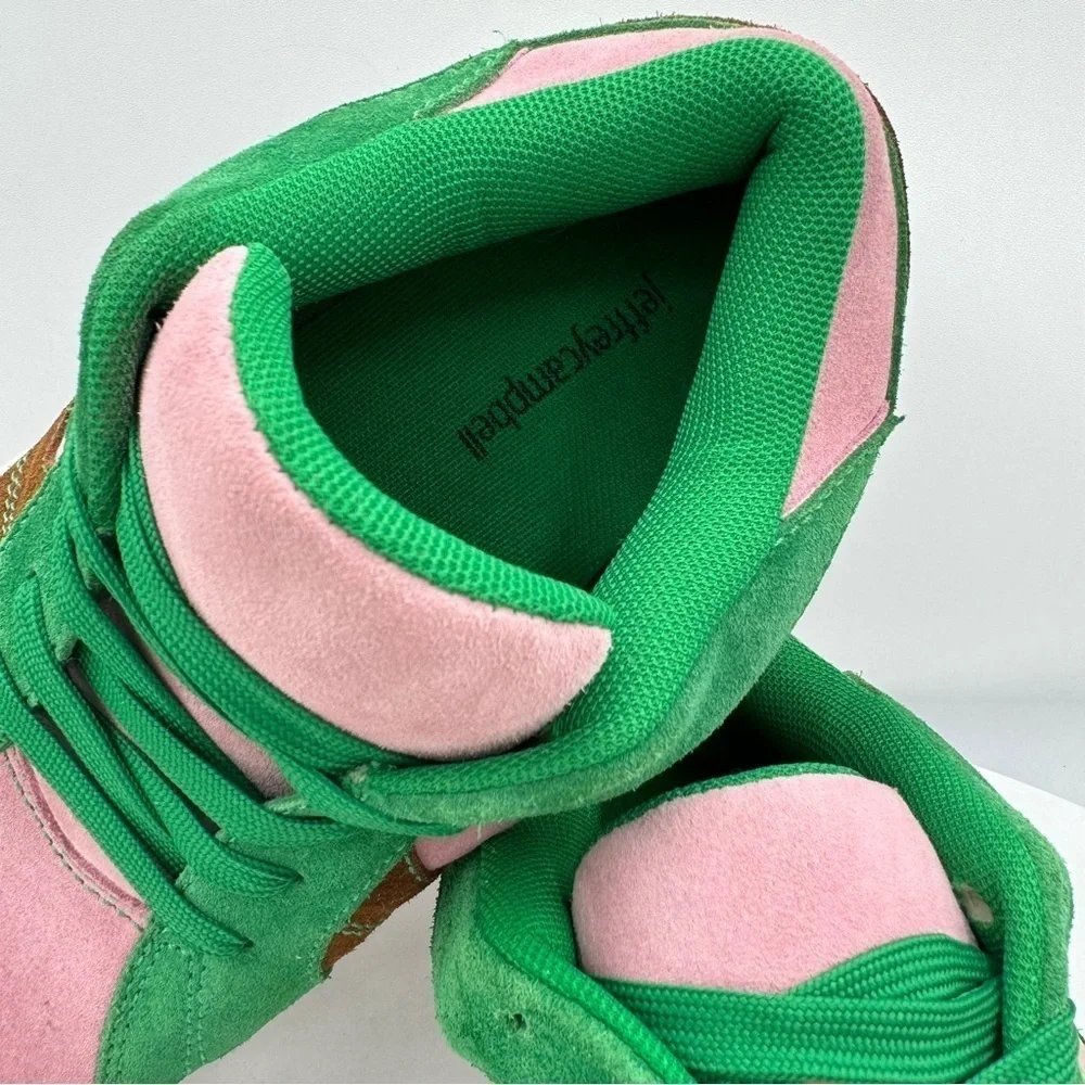 NEW Jeffrey Campbell Limit Platform Women Sneakers SZ 8 CLR Pink/Green MSRP $181
